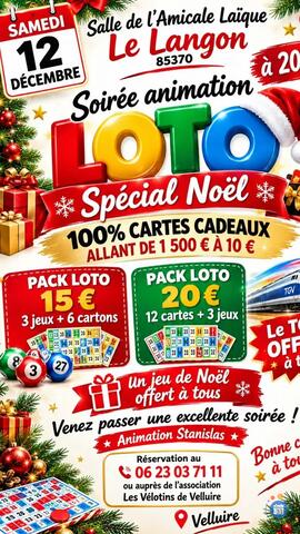 Image Soirée animation loto de Noël avec packs (photo 1)