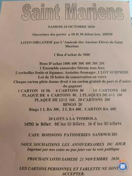 Image Loto l'amicale des anciens éléves (photo 1)