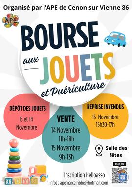 Image Bourse aux jouets et Puériculture de l'APE de Cenon sur Vienne (photo 1)