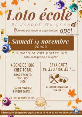 Image Loto APEL ST JOSEPH Guignen (photo 1)