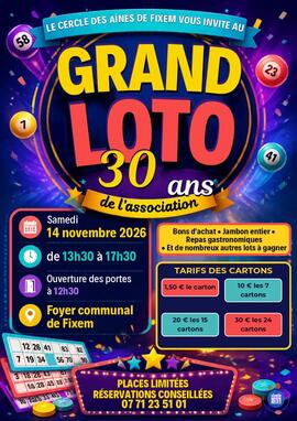 Image LOTO DU CERCLE DES AÎNÉS (photo 1)