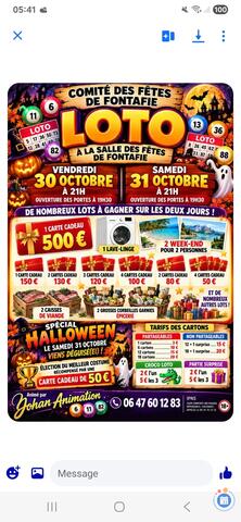 Image Loto du comité des fêtes de fontafie (photo 1)