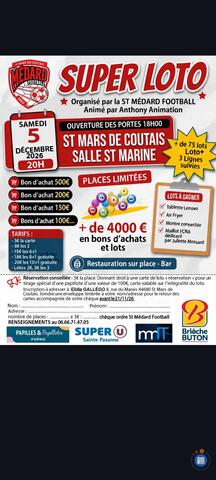 Image Super loto organisé par la st Médard football animé par Anthony (photo 1)