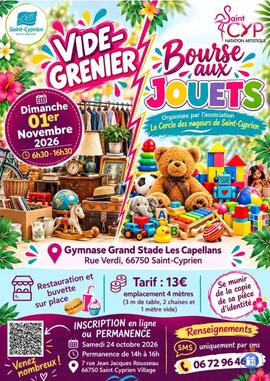 Image Vide-grenier & Bourse aux Jouets - Cercle des Nageurs de Saint Cyprien (photo 1)