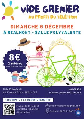 Image Vide grenier au profit du Téléthon à Réalmont (photo 1)