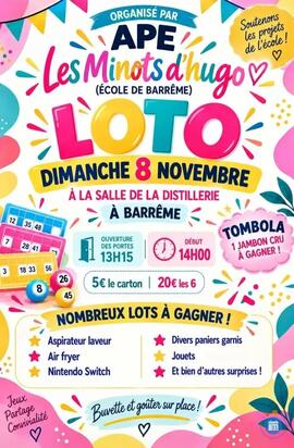 Image Loto des Minots d'Hugo (ape) (photo 1)