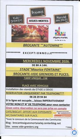 Image BROCANTE EXCEPTIONNELLE AU STADE (SOUS RESERVE) (photo 1)