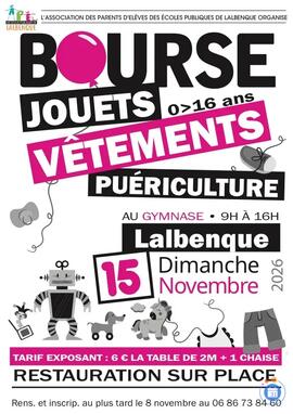 Image Bourse aux vêtements 0-16 ans, jouets et matériel puériculture (photo 1)