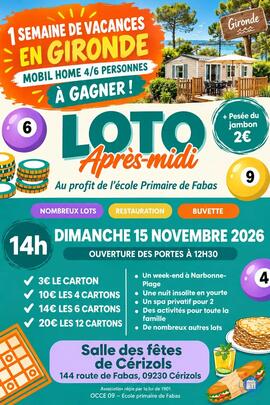 Image Grand loto de l'école de Fabas (photo 1)