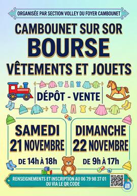 Image BOURSE AUX VETEMENTS ET JOUETS AUTOMNE-HIVER (photo 1)