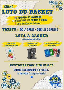 Image Loto du basket de Crémieu (photo 1)