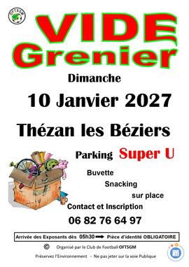 Image Vide Greniers football de THEZAN - Hiver 2027 (photo 1)
