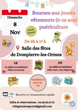 Image Bourse aux jouets / Vêtements (0 -16 ans) / puériculture (photo 1)