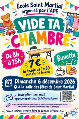 Image Vide ta chambre APE école Saint Martial (photo 1)