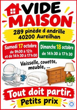 Image Vide maison tout doit disparaitre, vaisselle, couette (photo 1)