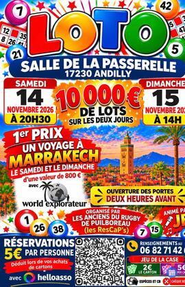 Image Super loto animé par JB (1 voyage à Marrakech) (photo 1)