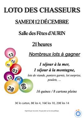 Image Loto des chasseurs de Aurin (photo 1)