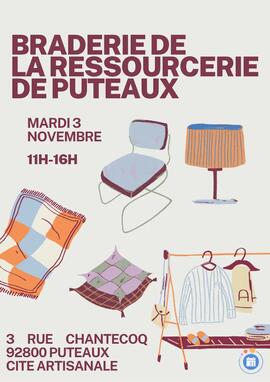 Image BRADERIE MENSUELLE DE LA RESSOURCERIE DE PUTEAUX (photo 1)