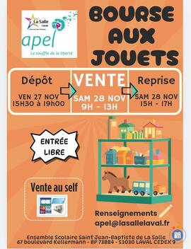 Image Bourse aux jouets de l’ensemble scolaire St Jean-Baptiste de la Salle (photo 1)