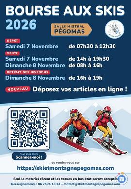 Image Bourse aux ski du SKI CLUB DE PÉGOMAS (photo 1)