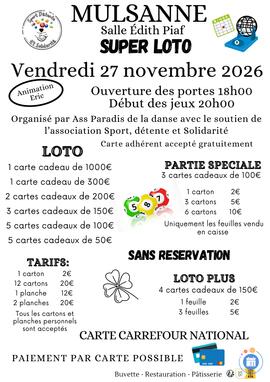 Image Super loto Paradis de la danse Ani ERIC (photo 1)