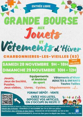 Image GRANDE BOURSE aux JOUETS et aux VETEMENTS D'HIVER (photo 1)