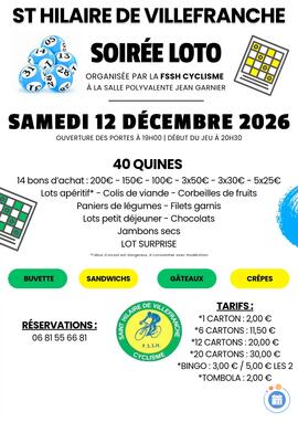 Image Loto FSSH Cyclisme (photo 1)
