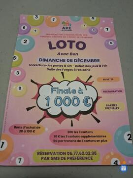 Image super loto ape de fraisans (photo 1)
