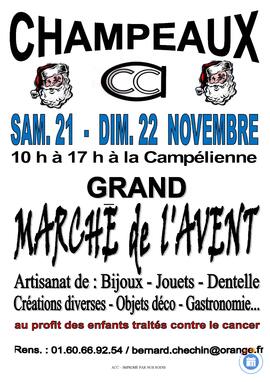 Image MARCHÉ DE L’AVENT du 21-22 novembre 2026 à CHAMPEAUX (77) (photo 1)