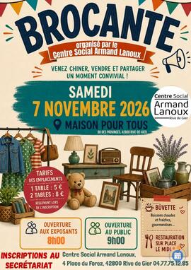 Image BROCANTE CENTRE SOCIAL ARMAND LANOUX (photo 1)