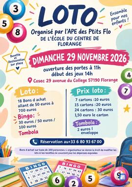 Image Loto pour l'APE de l'école du centre à Florange (photo 1)