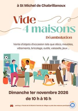Image VIDE 4 MAISONS / DEAMBULATION SUR 4 MAISONS DANS LE VILLAGE (photo 1)