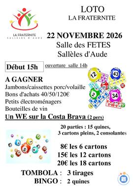 Image Grand Loto de la Fraternité (photo 1)