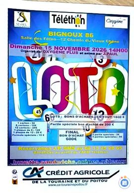 Image Loto du Téléthon organisé par Oxygène Plus et animé par Jean Paul (photo 1)