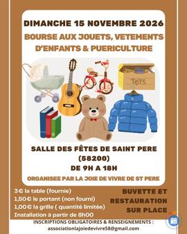 Image Bourse aux jouets, vêtements d'enfants & puériculture (photo 1)