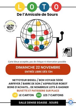 Image LOTO DE L'AMICALE DE SOURS (photo 1)