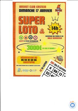 Image LOTO DU BASKET CLUB ERSTEIN ANIME PAR CHRISTOPHE (photo 1)