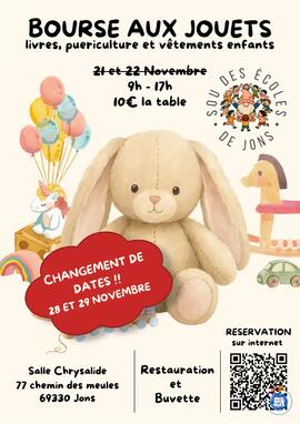 Image Bourse aux jouets du Sou des écoles de Jons (photo 1)
