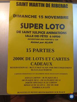 Image Loto de saint Sulpice Animations (photo 1)