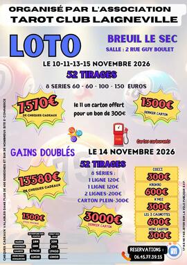 Image MEGA LOTO GAINS DOUBLES (photo 1)