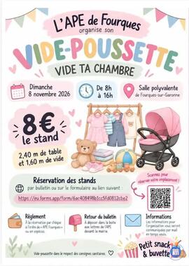 Image Vide-poussette/Vide-ta-chambre de l'A.P.E. (photo 1)