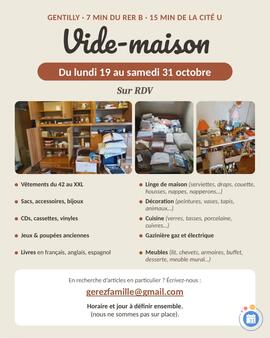 Image Vide maison à 15min à pied de Cité U (paris 14) ou 7 min du RER B Gentilly (photo 1)