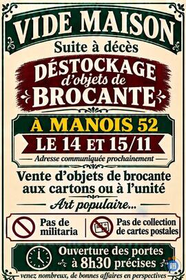 Image Vide maison - destockage objets de brocante (photo 1)