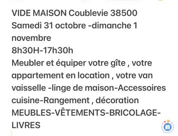 Image Vide maison coublevie 31/10 et 1/11 (photo 1)