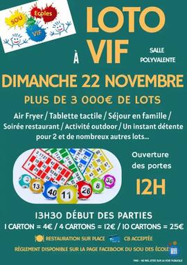 Image Loto du sou des écoles de Vif (photo 1)