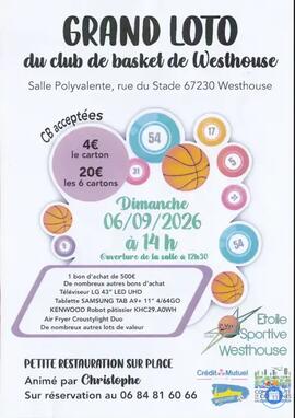 Image LOTO DU BASKET CLUB DE WESTHOUSE ANIME PAR CHRISTOPHE (photo 1)