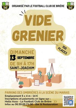 Image Vide Grenier FCB(Football Club Briere) (photo 1)