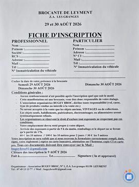 Image brocante annuelle de leyment (photo 1)