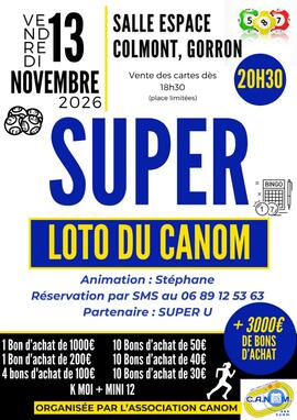 Image Super Loto du CANOM Animation stéphane (photo 1)