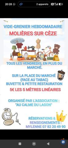Image Vide-greniers hebdomadaire du vendredi Molières sur Cèze (photo 1)